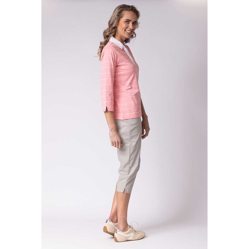B Essentials By Ballantynes Woven Collar Polo image number 2